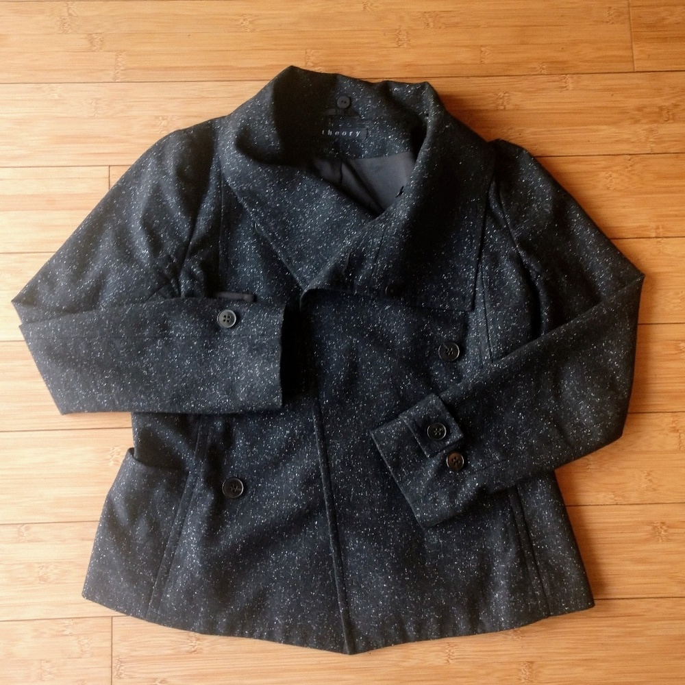 Theory Lightweight Jacket with Cowl - EUC - Picture 5 of 5